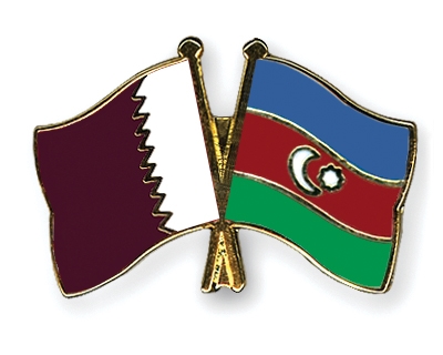 Fahnen Pins Katar Aserbaidschan