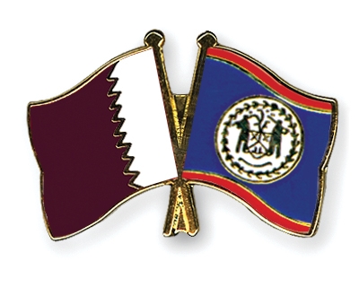 Fahnen Pins Katar Belize