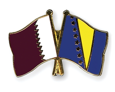 Fahnen Pins Katar Bosnien-und-Herzegowina