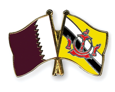Fahnen Pins Katar Brunei-Darussalam