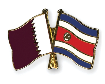 Fahnen Pins Katar Costa-Rica