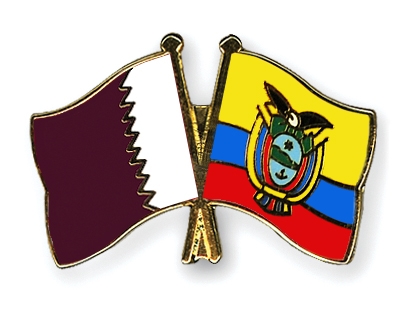 Fahnen Pins Katar Ecuador
