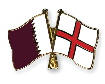Fahnen Pins Katar England