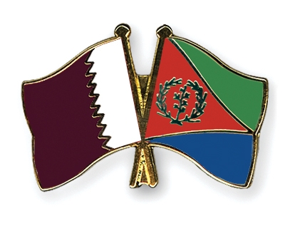 Fahnen Pins Katar Eritrea