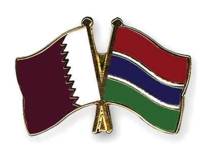 Fahnen Pins Katar Gambia