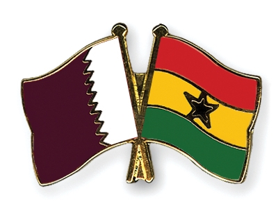 Fahnen Pins Katar Ghana
