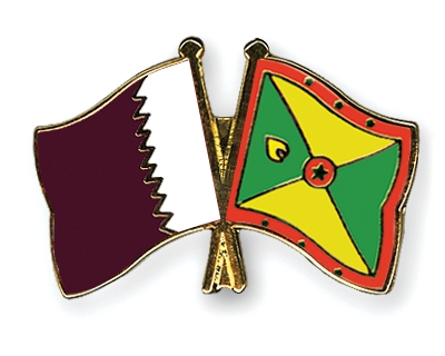 Fahnen Pins Katar Grenada