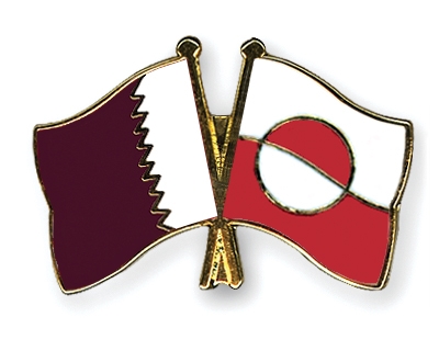 Fahnen Pins Katar Grnland