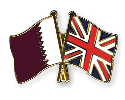 Fahnen Pins Katar Grossbritannien