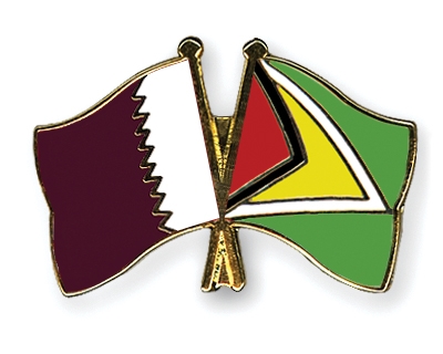 Fahnen Pins Katar Guyana