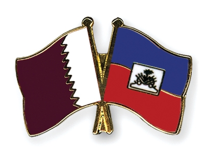 Fahnen Pins Katar Haiti