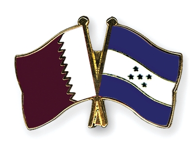 Fahnen Pins Katar Honduras