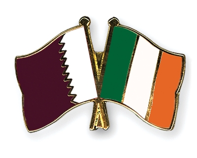 Fahnen Pins Katar Irland
