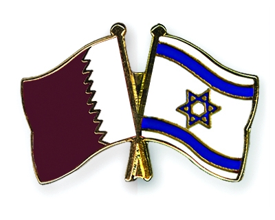Fahnen Pins Katar Israel