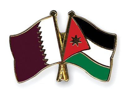 Fahnen Pins Katar Jordanien