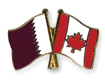 Fahnen Pins Katar Kanada