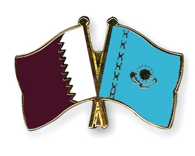 Fahnen Pins Katar Kasachstan