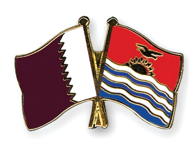 Fahnen Pins Katar Kiribati