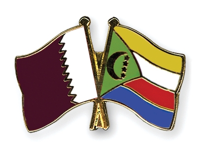 Fahnen Pins Katar Komoren