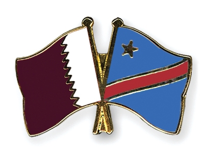 Fahnen Pins Katar Kongo-Demokratische-Republik