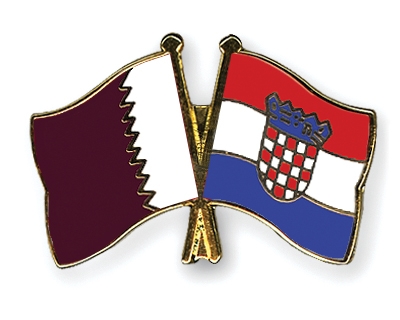 Fahnen Pins Katar Kroatien