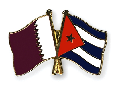 Fahnen Pins Katar Kuba
