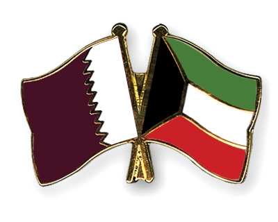 Fahnen Pins Katar Kuwait