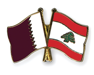 Fahnen Pins Katar Libanon