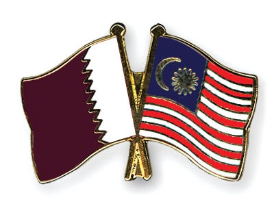 Fahnen Pins Katar Malaysia