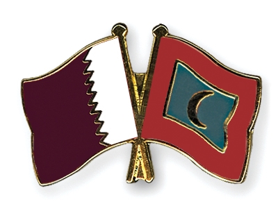 Fahnen Pins Katar Malediven