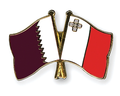 Fahnen Pins Katar Malta