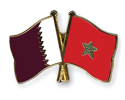 Fahnen Pins Katar Marokko