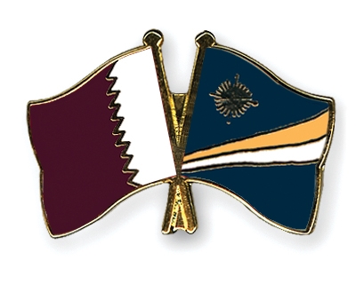 Fahnen Pins Katar Marshallinseln