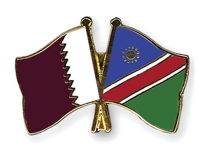 Fahnen Pins Katar Namibia