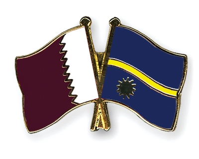 Fahnen Pins Katar Nauru