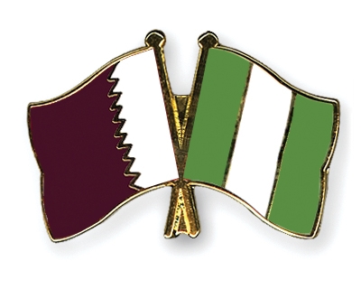 Fahnen Pins Katar Nigeria