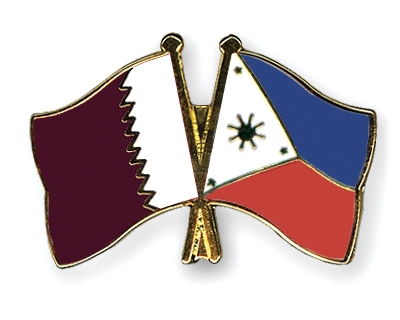 Fahnen Pins Katar Philippinen