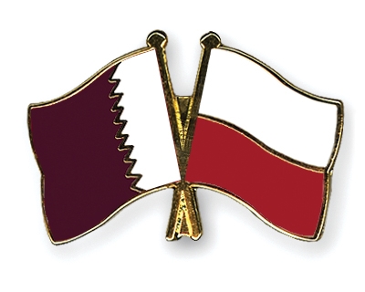 Fahnen Pins Katar Polen
