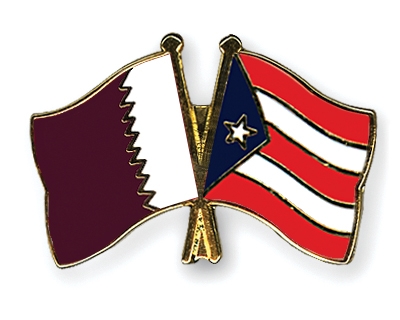 Fahnen Pins Katar Puerto-Rico
