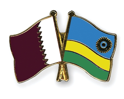 Fahnen Pins Katar Ruanda