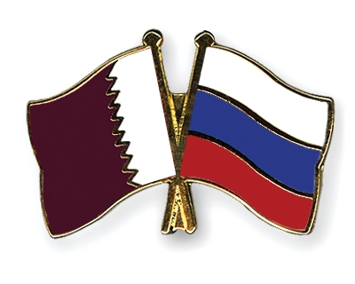 Fahnen Pins Katar Russland