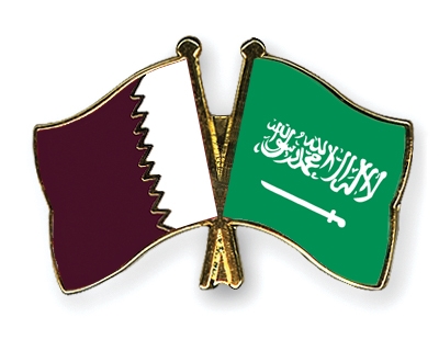Fahnen Pins Katar Saudi-Arabien