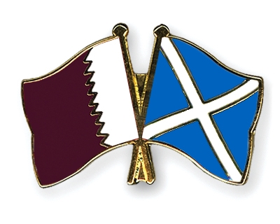Fahnen Pins Katar Schottland