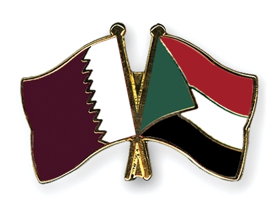 Fahnen Pins Katar Sudan