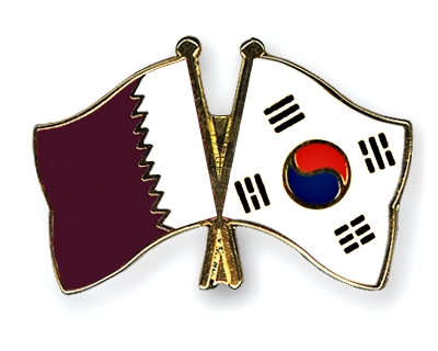 Fahnen Pins Katar Sdkorea