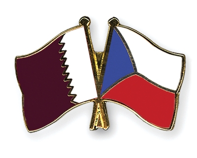 Fahnen Pins Katar Tschechische-Republik
