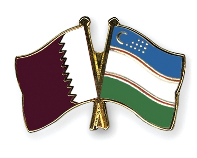 Fahnen Pins Katar Usbekistan
