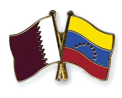 Fahnen Pins Katar Venezuela