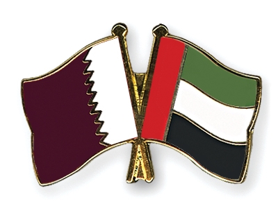 Fahnen Pins Katar Ver-Arab-Emirate