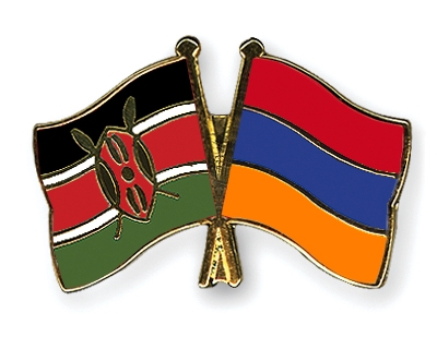 Fahnen Pins Kenia Armenien